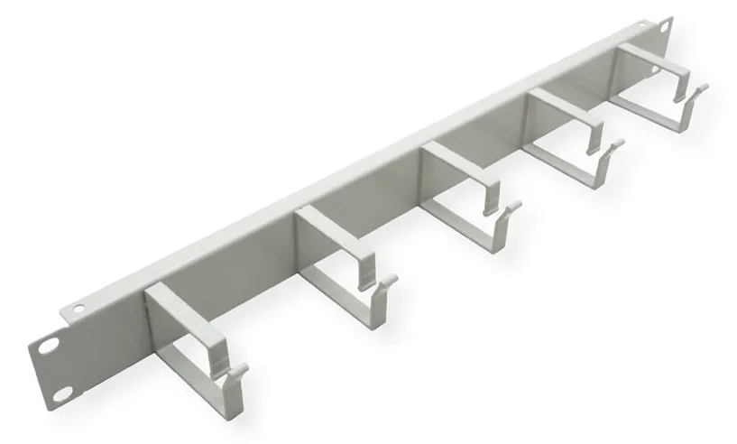 ROLINE 19 Zoll Rangierpanel 1 HE 40x60mm grau, Ansicht 2