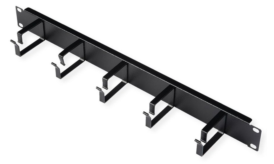 ROLINE 19 Zoll Rangierpanel 1 HE 40x60mm schwarz von LumaTech