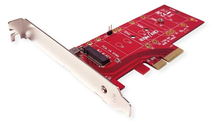 ROLINE Adapter PCIe4.0 x4 fuer PCIe-NVMe M.2 110mm SSD von LumaTech