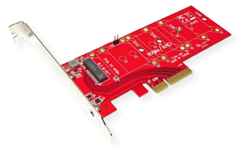 ROLINE Adapter PCIe4.0 x4 fuer PCIe-NVMe M.2 110mm SSD, Ansicht 4