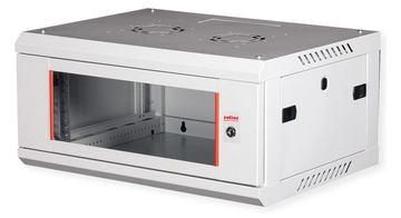 ROLINE Basic Plus - Gehäuse Netzwerkschrank - 600x450 BxT - geeignet für Wandmontage - RAL 7035, Hellgrau - 4U - 19 von LumaTech
