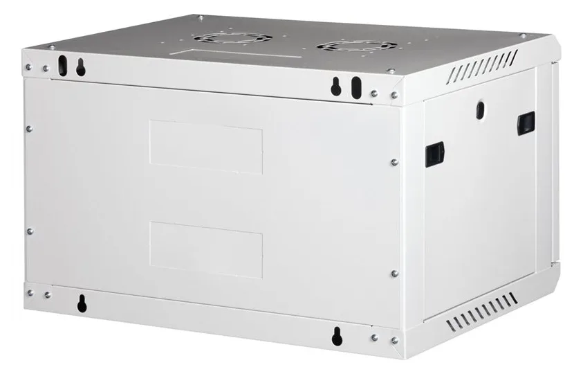 ROLINE Basic Plus - Gehäuse Netzwerkschrank - 600x450 BxT - geeignet für Wandmontage - RAL 7035, Hellgrau - 6U - 19, Ansicht 4
