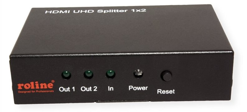 ROLINE HDMI Splitter - Video-Verteiler - 2 x HDMI