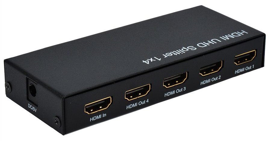 ROLINE HDMI Splitter - Video-Verteiler - 4 x HDMI