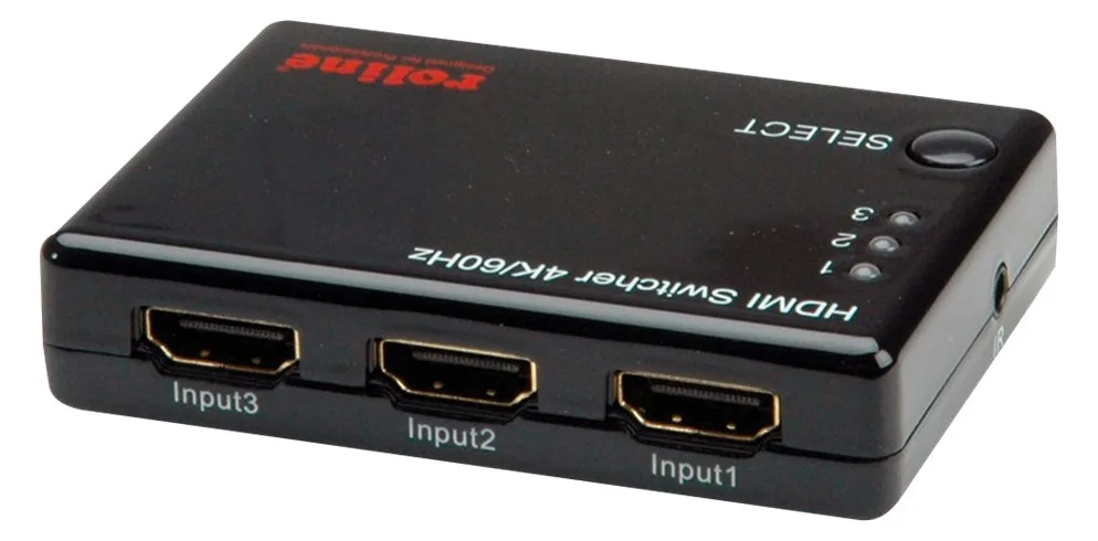 ROLINE HDMI Switch - Video/Audio-Schalter - 3 x HDMI, Ansicht 3