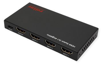 ROLINE HDMI Switch 3fach 4K60Hz HDCP2.3+ IR Fernbd. von LumaTech