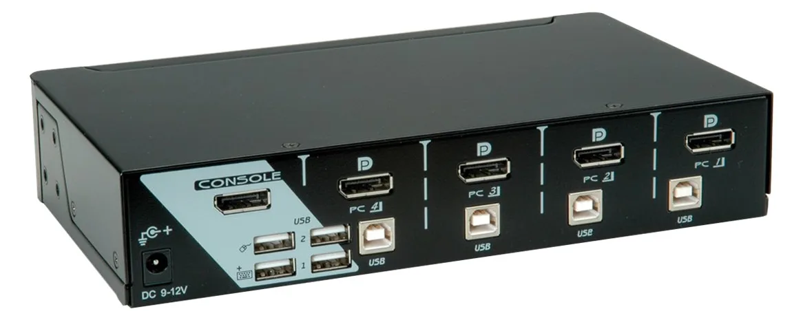 ROLINE KVM Switch - KVM-/Audio-/USB-Switch - 4 x KVM/Audio/USB, Ansicht 3