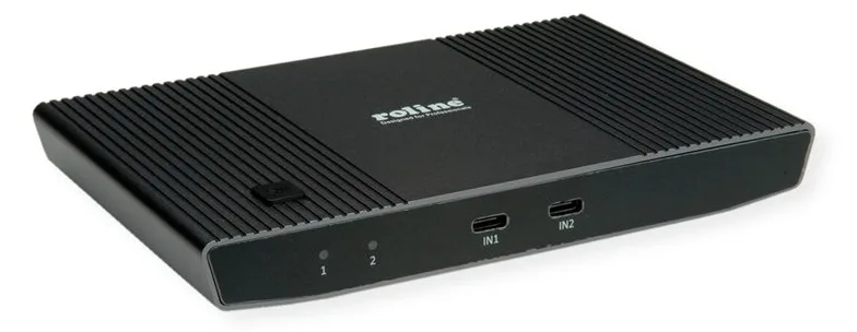 ROLINE KVM Switch 2fach/Dock USB-C+ HDMI USB 2x A+1x C - KVM-Umschalter - USB Typ C, Ansicht 4