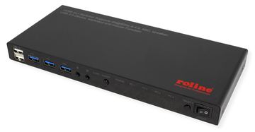 ROLINE KVM Switch 4fach USB+ HDMI 4K60+ 3xUSB Audio - KVM-Umschalter - KVM-Umschalter - 3-Port von LumaTech