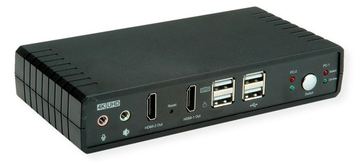 ROLINE KVM Switch Dual Head 1U-2PCs HDMI 4K60 - KVM-Umschalter von LumaTech