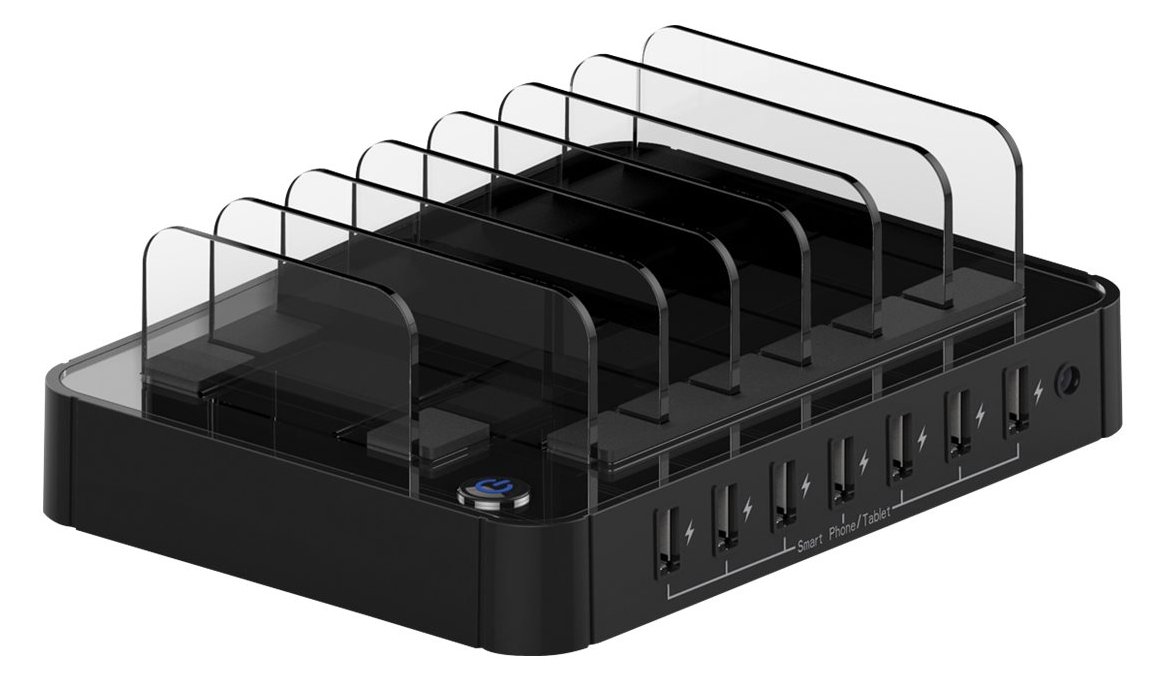 ROLINE Ladestation - Netzteil - 12 Watt - 4 A - 7 Ausgabeanschlussstellen (7 x 4-piliger USB Typ A)