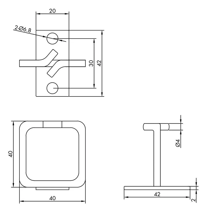 ROLINE Metallkabeloese vertikal 40x40mm, Ansicht 2