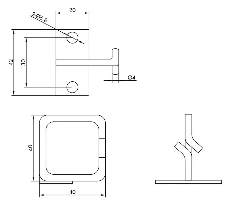 ROLINE Metallkabeloese vertikal 40x40mm, Ansicht 2