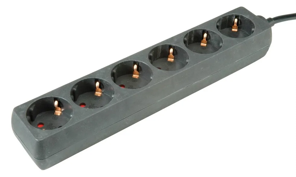 ROLINE Steckdosenleiste - Wechselstrom 250 V - 3600 Watt - Eingabe, Eingang CEE 7/4 - Ausgangsanschlüsse: 6 - 3 m, Ansicht 3
