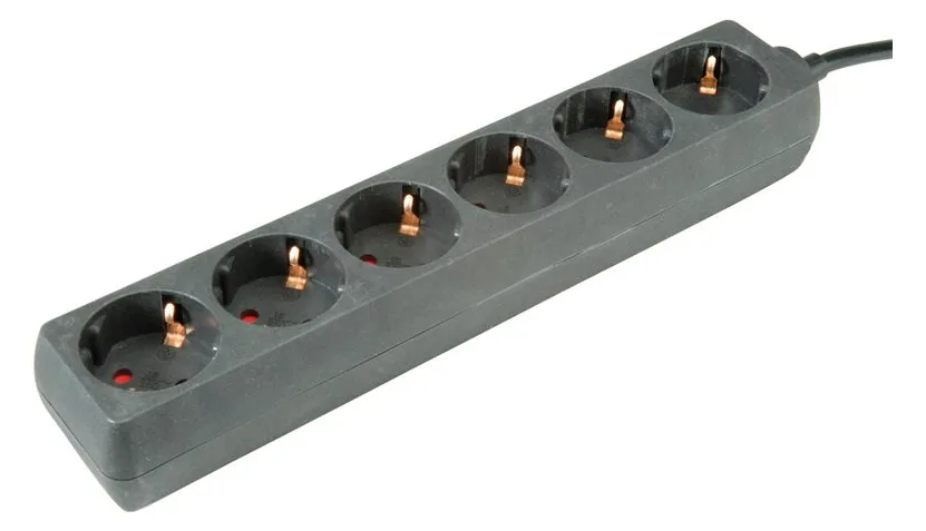 ROLINE Steckdosenleiste - Wechselstrom 250 V - 3600 Watt - Eingabe, Eingang CEE 7/4 - Ausgangsanschlüsse: 6 - 1,5 m, Ansicht 4