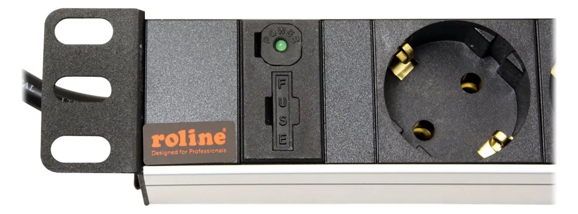 ROLINE Steckdosenleiste (Rack - einbaufähig) - 250 V - 2300 Watt - Eingabe, Eingang IEC 60320 C14, Ansicht 3