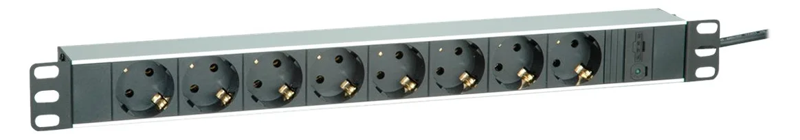 ROLINE Steckdosenleiste (Rack - einbaufähig) - 250 V - 2300 Watt - Eingabe, Eingang IEC 60320 C14, Ansicht 4