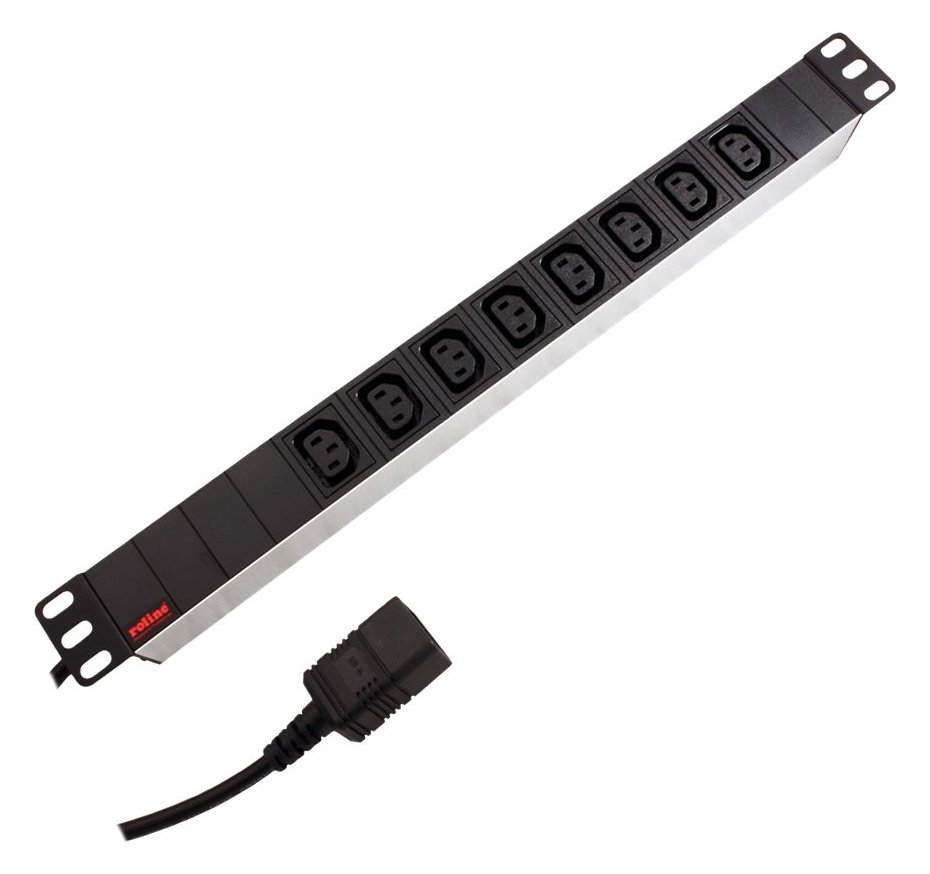 ROLINE Stromverteilungseinheit (Rack - einbaufähig) - 3600 Watt - Eingabe, Eingang IEC 60320 C20 16A von LumaTech
