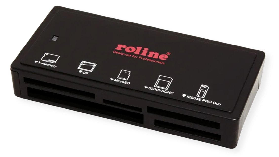 ROLINE USB3.2 Gen1 Multi Card extern schwarz - Card-Reader