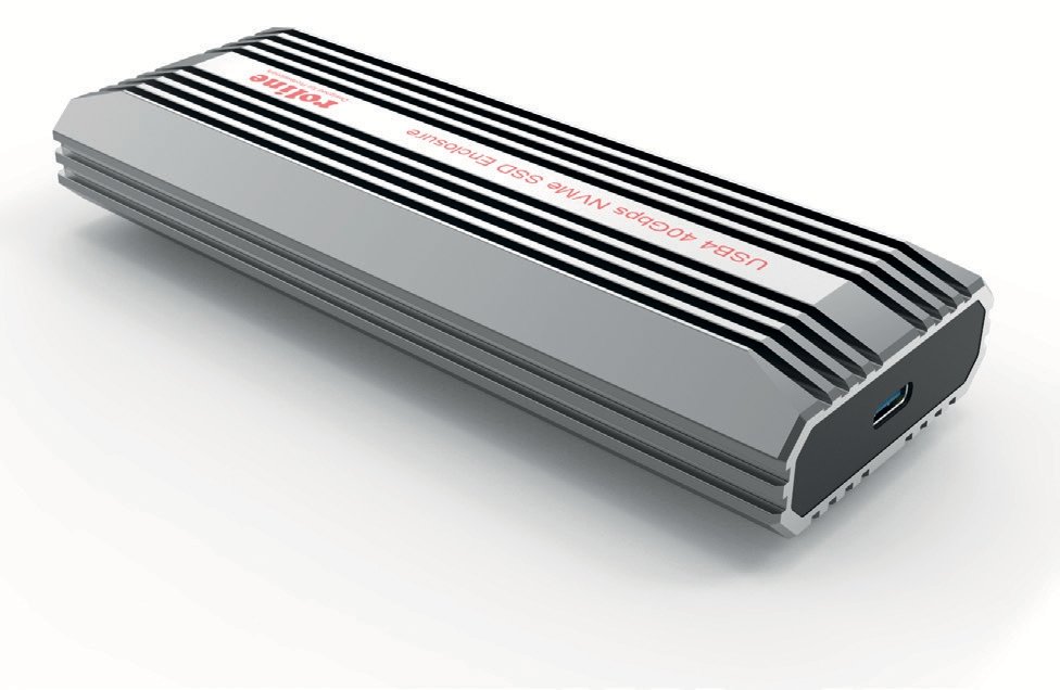 ROLINE USB4 Typ C Ext.Gehäuse M.2 NVME SSD 40Gbit/s