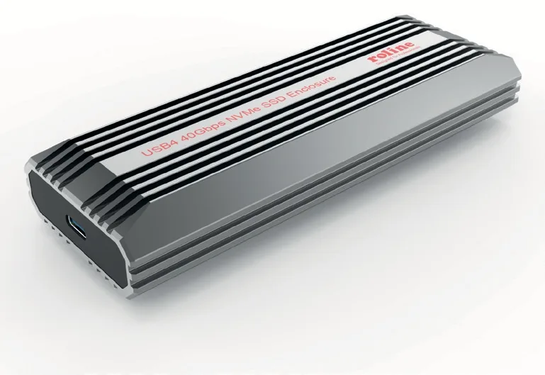 ROLINE USB4 Typ C Ext.Gehäuse M.2 NVME SSD 40Gbit/s, Ansicht 2