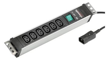ROTRONIC-SECOMP BACHMANN - Steckdosenleiste - Eingabe, Eingang IEC 60320 C14 - Ausgangsanschlüsse: 6 (IEC 60320 C13) von LumaTech