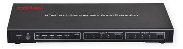 ROTRONIC-SECOMP ROLINE 4K HDMI Matrix Switch, 4 x 2 - Video/Audio-Schalter von LumaTech
