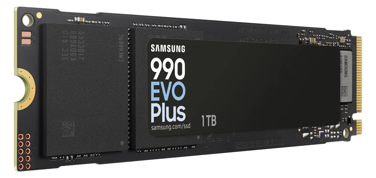 Samsung 990 EVO Plus MZ-V9S1T0 - SSD - verschlüsselt - 1 TB - intern - M.2 2280 - PCIe 5.0 x2 (NVMe), Ansicht 2