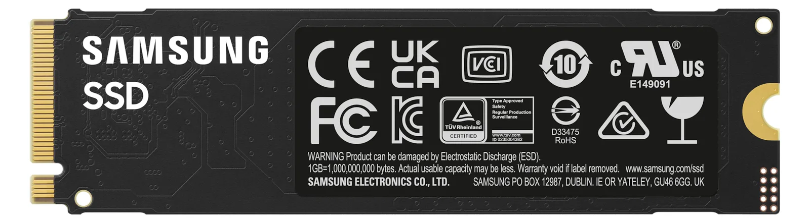 Samsung 990 EVO Plus MZ-V9S1T0 - SSD - verschlüsselt - 1 TB - intern - M.2 2280 - PCIe 5.0 x2 (NVMe), Ansicht 4