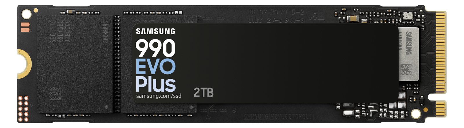 Samsung 990 EVO Plus MZ-V9S2T0 - SSD - verschlüsselt - 2 TB - intern - M.2 2280 - PCIe 5.0 x2 (NVMe)