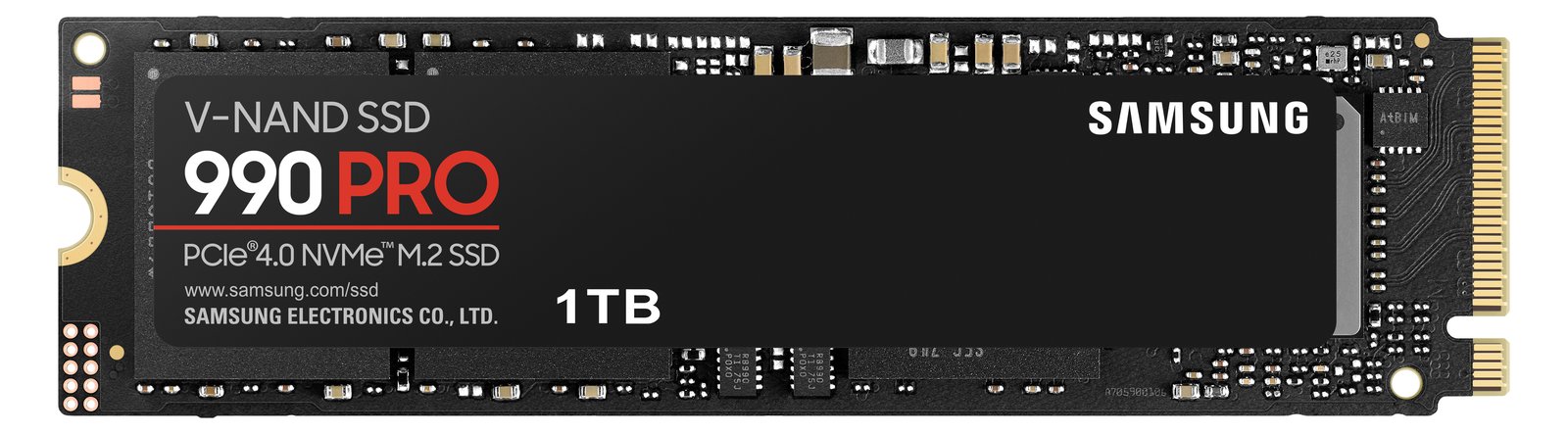 Samsung 990 PRO MZ-V9P1T0BW - SSD - verschlüsselt - 1 TB - intern - M.2 2280 - PCIe 4.0 x4 (NVMe)