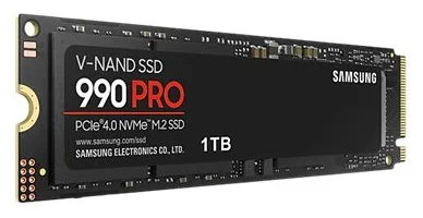 Samsung 990 PRO MZ-V9P1T0BW - SSD - verschlüsselt - 1 TB - intern - M.2 2280 - PCIe 4.0 x4 (NVMe), Ansicht 4