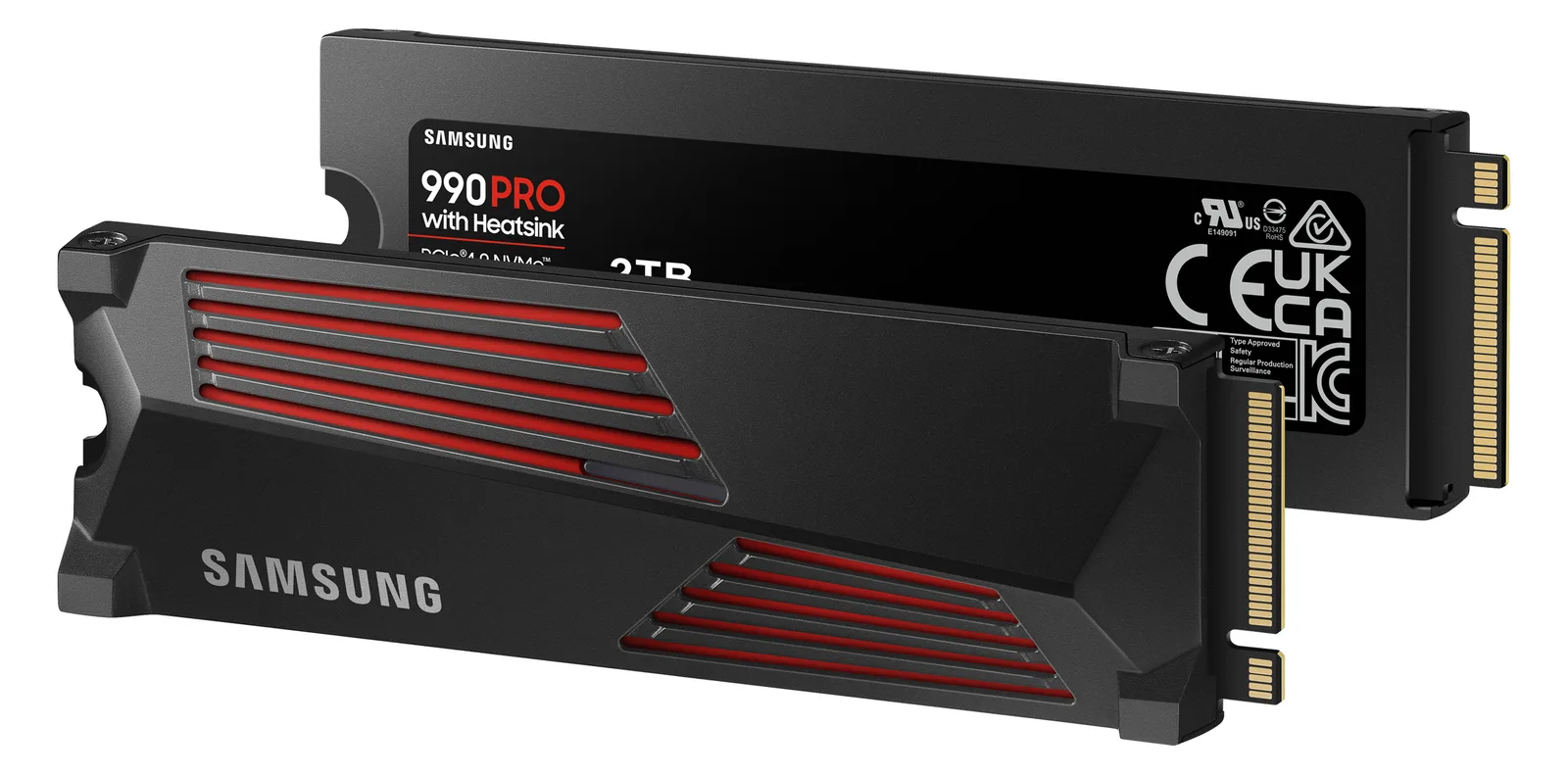 Samsung 990 PRO MZ-V9P2T0CW - SSD - verschlüsselt - 2 TB - intern - M.2 2280 - PCIe 4.0 x4 (NVMe), Ansicht 4