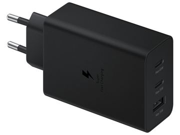 Samsung EP-T6530 - Netzteil - 65 Watt - 3 A - PD 3.0, SFC 2.0 - 3 Ausgabeanschlussstellen (USB, 2 x USB-C) von LumaTech