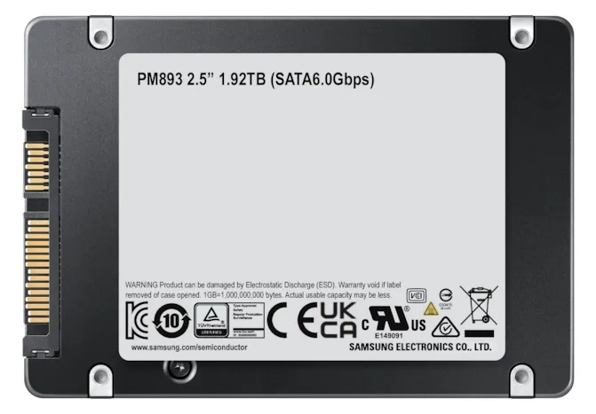 Samsung PM893 MZ7L31T9HBLT - SSD - 1.92 TB - intern - 2.5 (6.4 cm), Ansicht 6