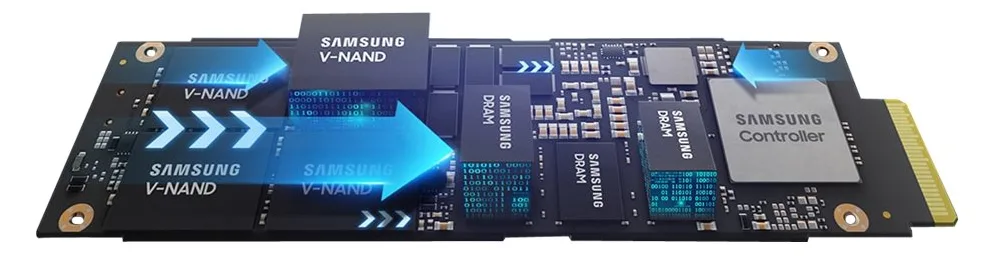 Samsung PM9A3 MZQL21T9HCJR - SSD - 1.92 TB - intern - 2.5 (6.4 cm), Ansicht 3