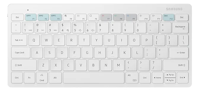 Samsung Smart Keyboard Trio 500 EJ-B3400 - Tastatur - TL: Deutsch, QWERTZ - Weiß, Ansicht 2