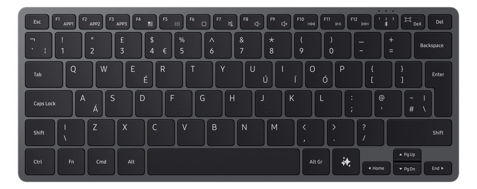 Samsung Universal Smart Keyboard dark gray - Tastatur - TL: Deutsch, QWERTZ