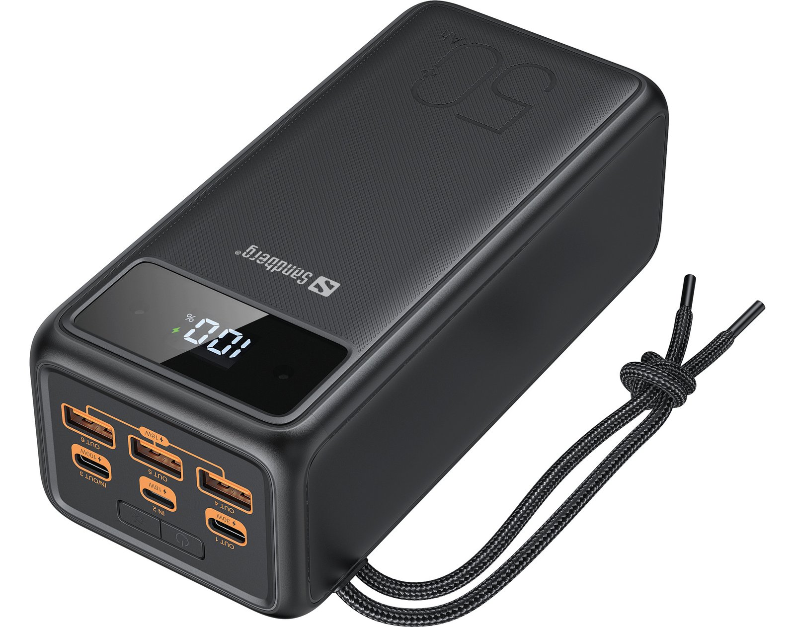 SANDBERG Active - Powerbank - 50000 mAh - 185 Wh - 5 A - 3 Ausgabeanschlussstellen (USB)