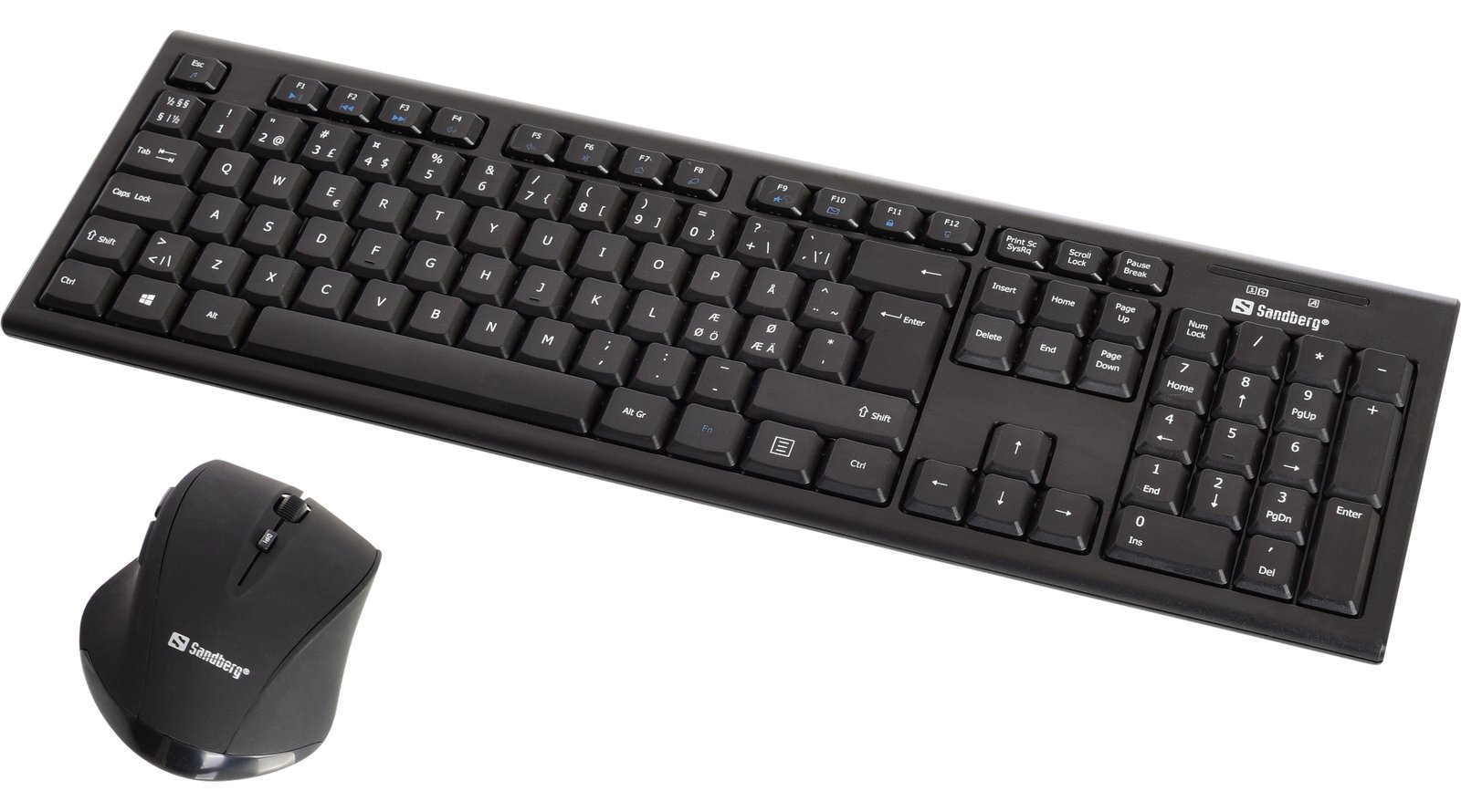 SANDBERG DesktopSet - Tastatur-und-Maus-Set - kabellos - TL: Nordisch, QWERTY von LumaTech
