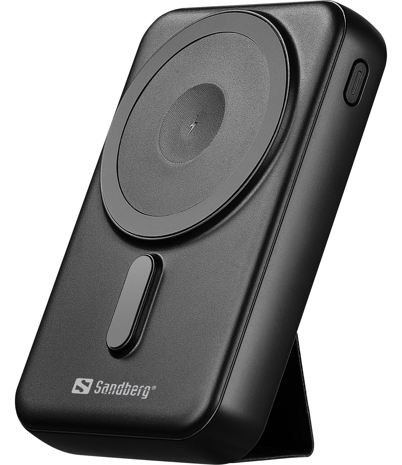SANDBERG Kabelloses Ladegerät - 10 Watt - 2 Ausgabeanschlussstellen (USB Typ A, 24 pin USB-C)