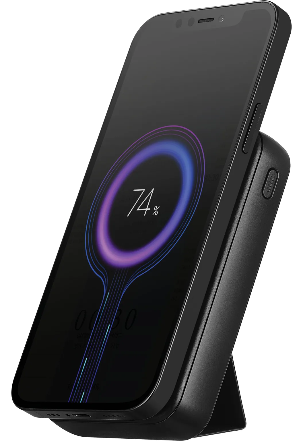 SANDBERG Kabelloses Ladegerät - 10 Watt - 2 Ausgabeanschlussstellen (USB Typ A, 24 pin USB-C), Ansicht 3