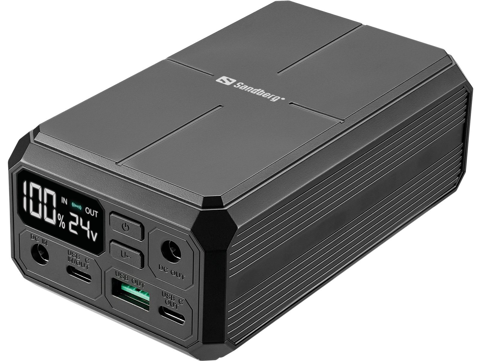 SANDBERG Powerbank - PD, laptop - 27000 mAh - 99.9 Wh - 100 Watt - 5 A - PD - 5 Ausgänge (DC5521, 3 x USB-C, USB)