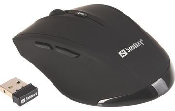 SANDBERG Pro - Maus - 5 Tasten - kabellos - 2.4 GHz - kabelloser Empfänger (USB) von LumaTech