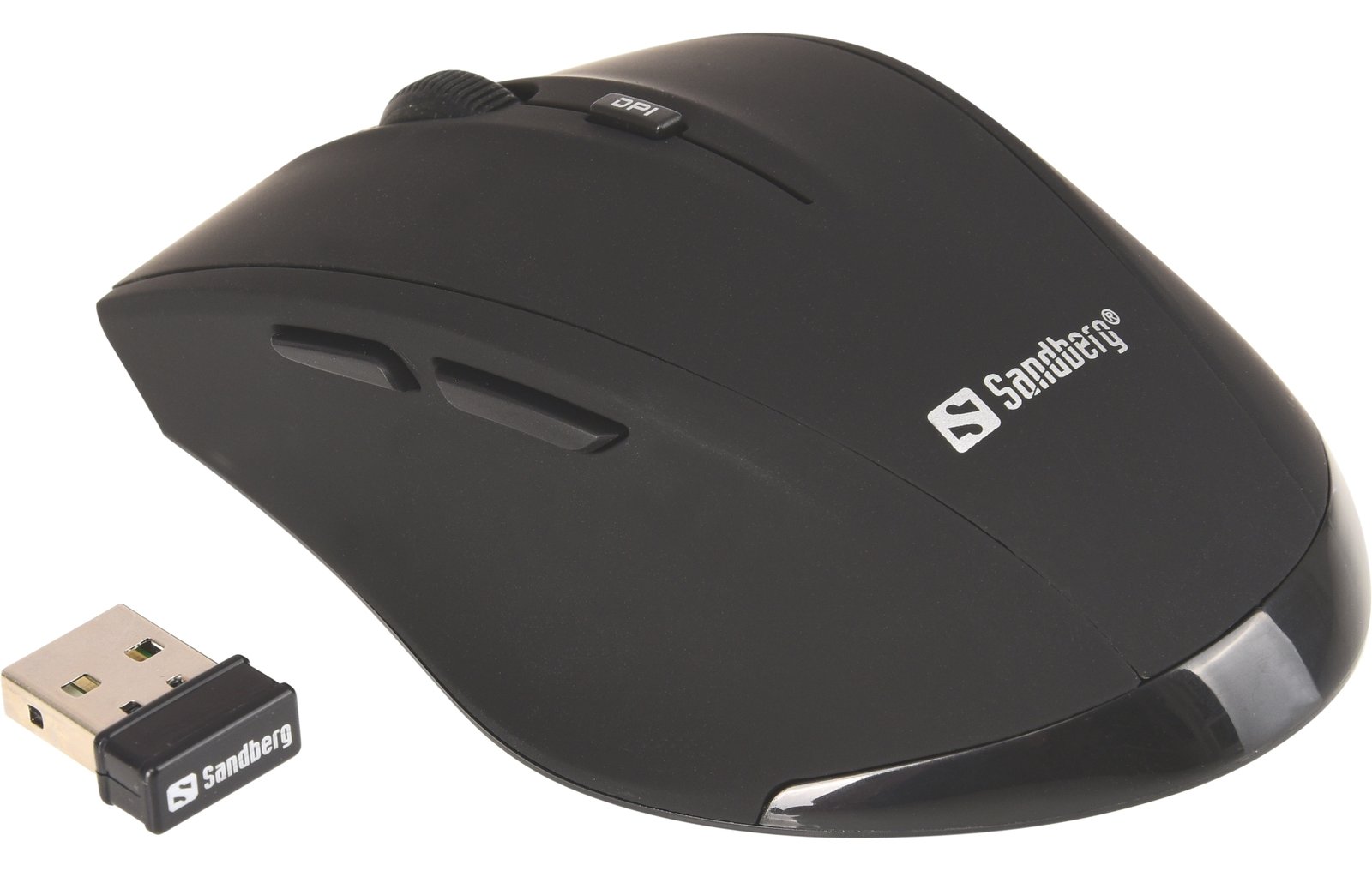 SANDBERG Pro - Maus - 5 Tasten - kabellos - 2.4 GHz - kabelloser Empfänger (USB)