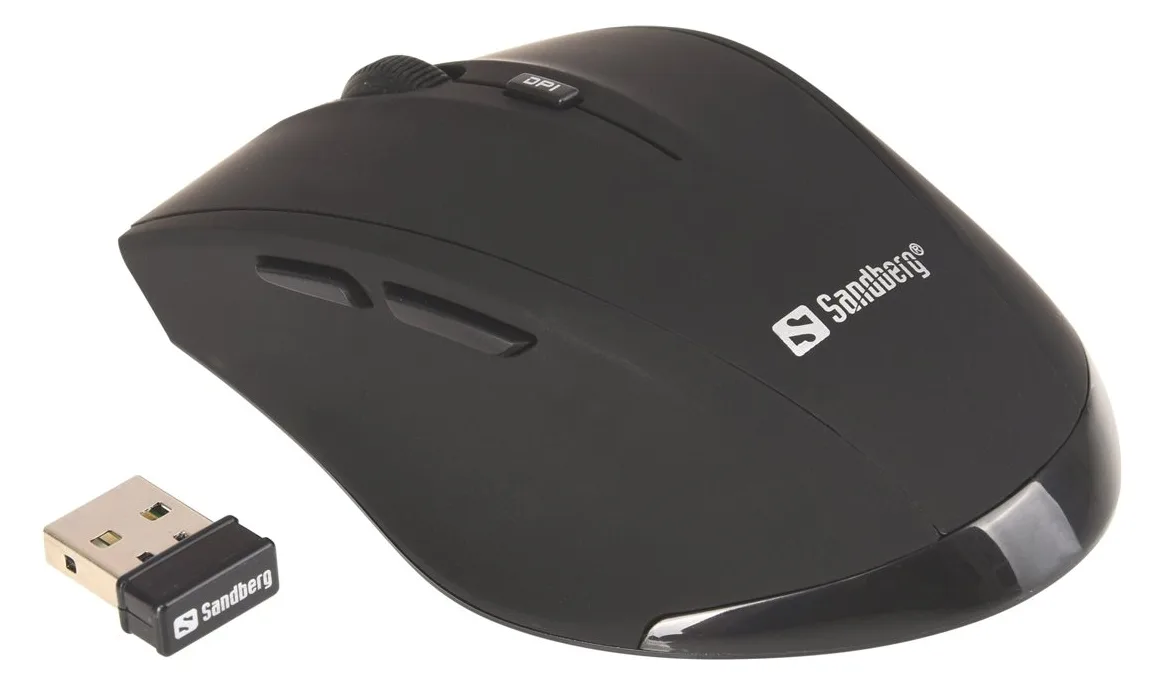 SANDBERG Pro - Maus - 5 Tasten - kabellos - 2.4 GHz - kabelloser Empfänger (USB), Ansicht 3