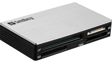 SANDBERG USB 3.0 Multi Card Reader - Kartenleser (MS, MMC, SD, xD, CF, TransFlash, microSD, SDHC, MS Micro) von LumaTech