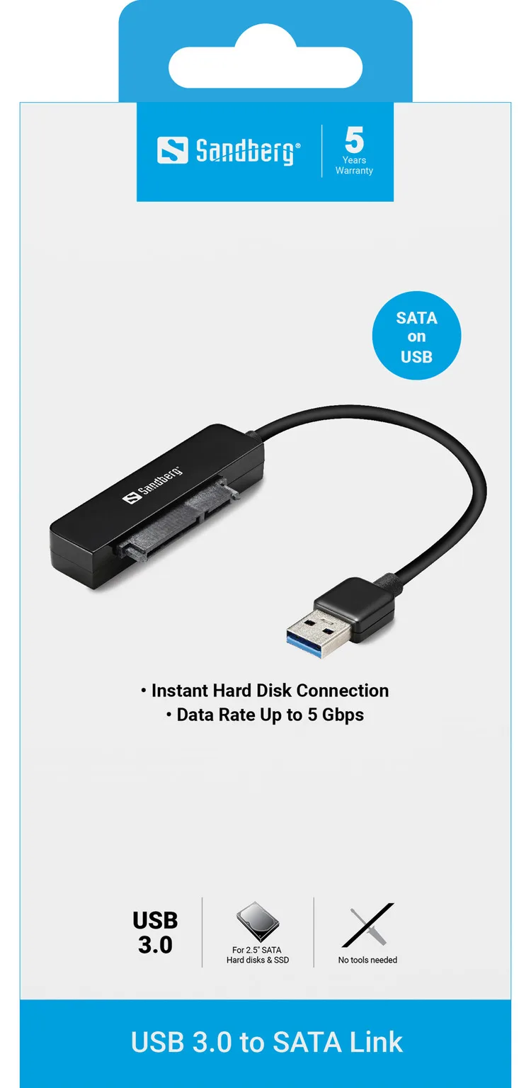 SANDBERG USB 3.0 to SATA Link - Speicher-Controller, Ansicht 4