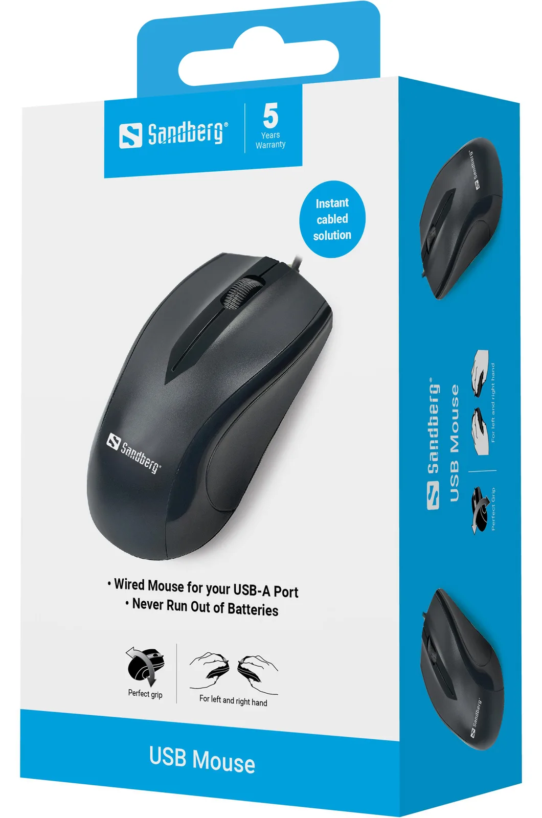 SANDBERG USB Maus - optisch - 3 Tasten, Ansicht 2