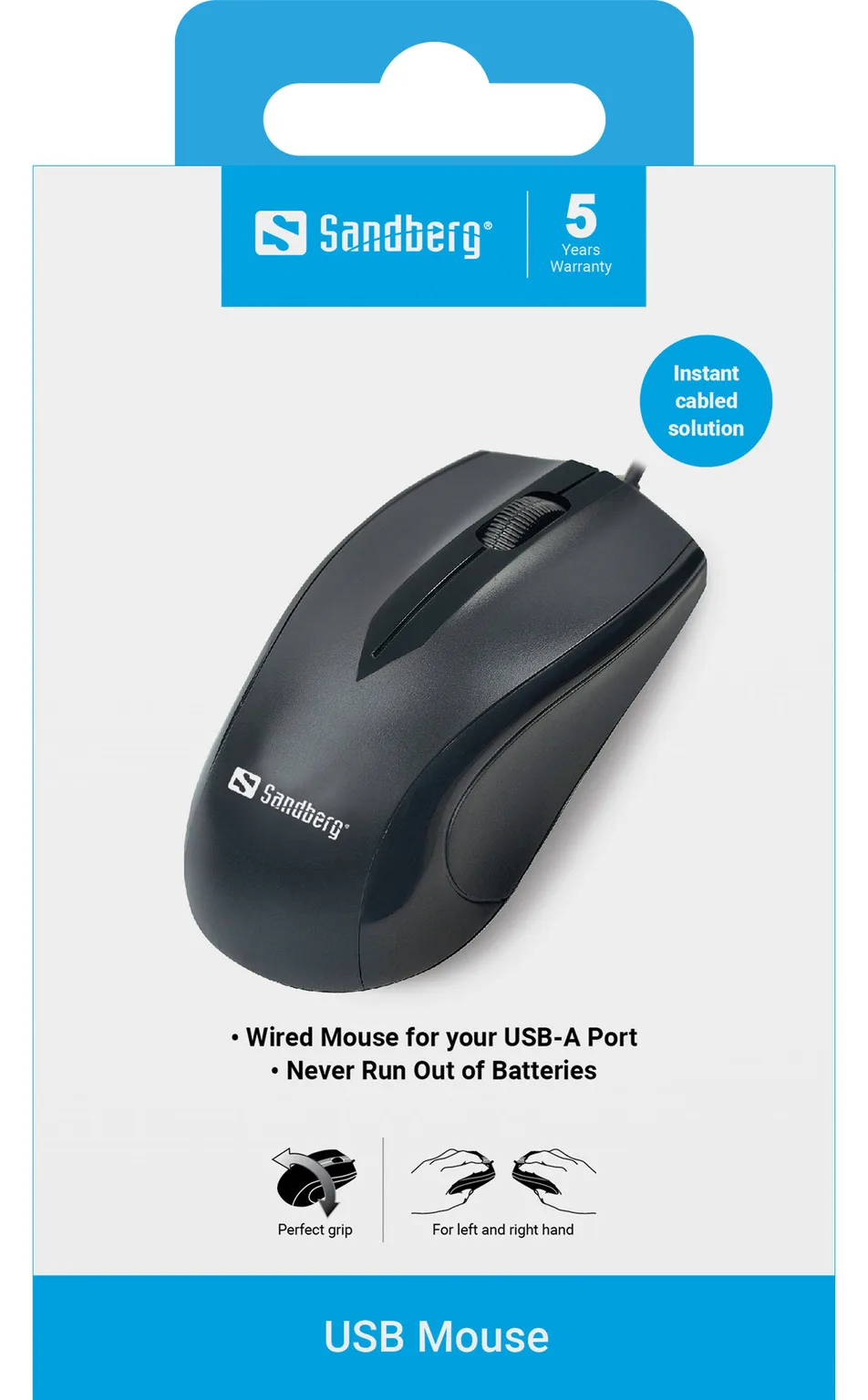 SANDBERG USB Maus - optisch - 3 Tasten, Ansicht 4